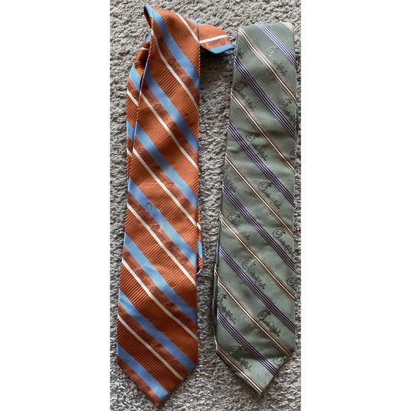 *Stained* Lot Of 2 Chick-fil-a Mens‎ Neckties Team Style - Picture 1 of 8